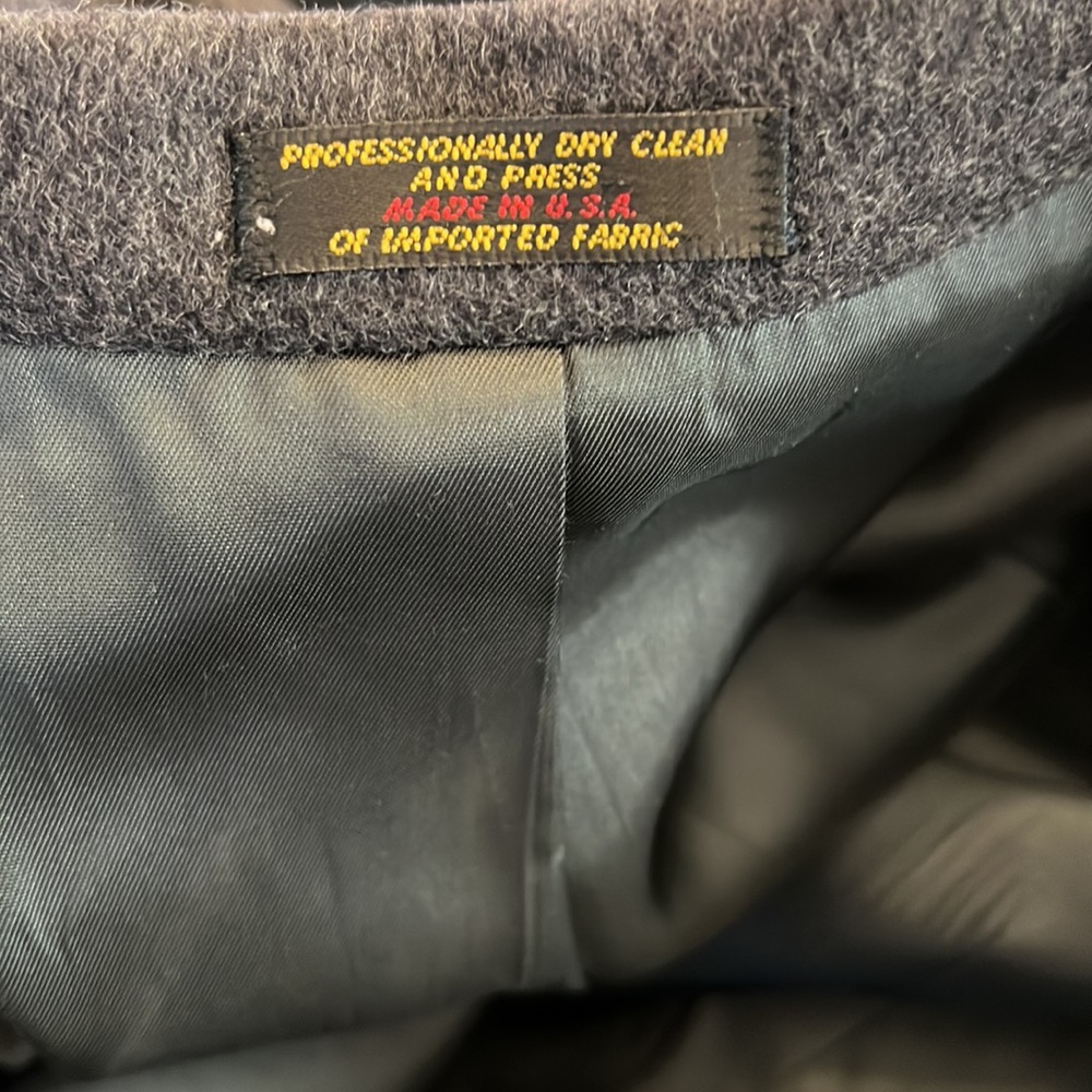 Herm Rassel Charcoal Gray Cashmere Wool & Nylon Mens Blazer Sz Xl Estimate - Picture 15 of 16
